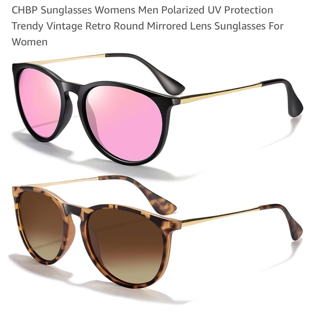 Two pair polarized sunglasses